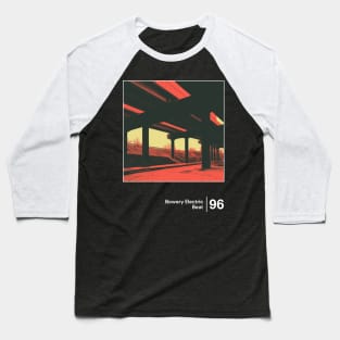 Bowery Electric - Minimal Style Graphic Artwork Baseball T-Shirt